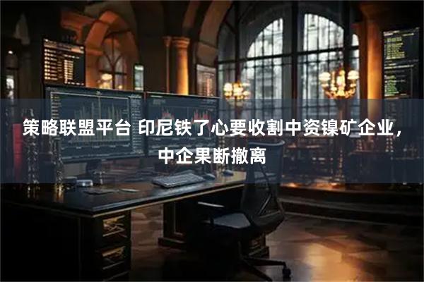 策略联盟平台 印尼铁了心要收割中资镍矿企业，中企果断撤离